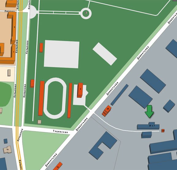 Схема проезда в рекламное агентство Ньюмен